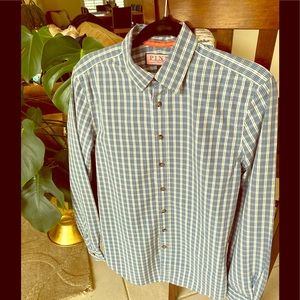 Thomas Pink Blue/Green/White Casual Shirt Small